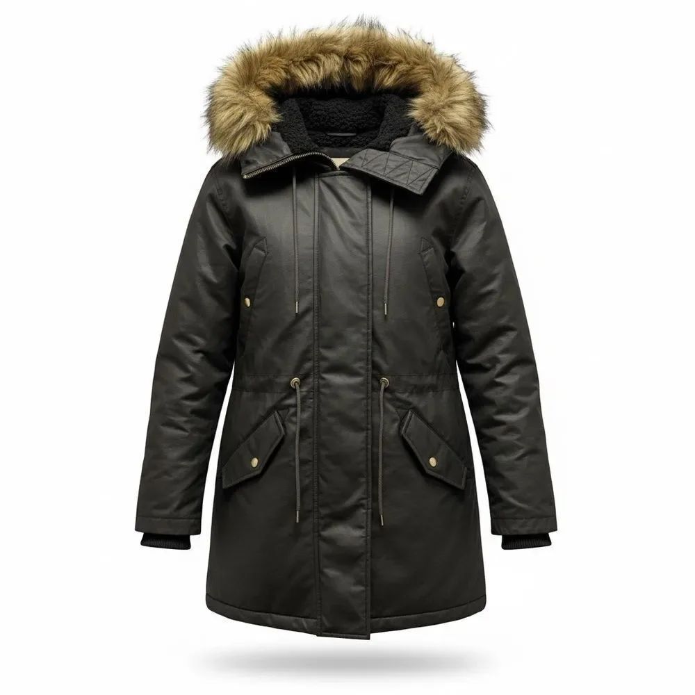 J. Crew Perfect Winter Parka Primaloft Army Green Size XS